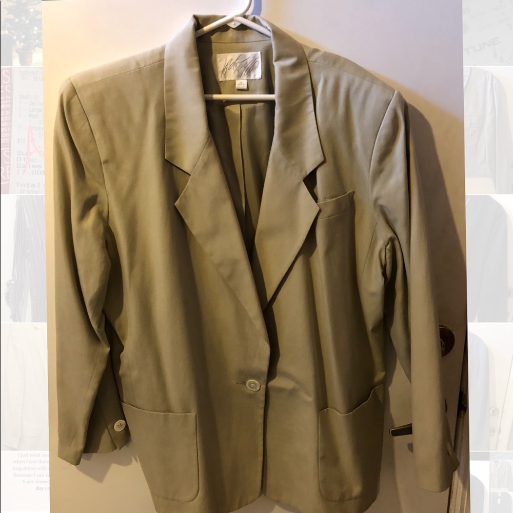 Lord and Taylor Cotton/Silk Blazer